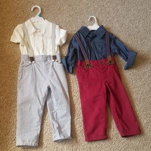 Toddler Boy Suspender Outfits